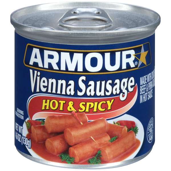 Armour Armour Hot And Spicy Flavored Vienna Sausage 4.6 oz., PK24 5410093702